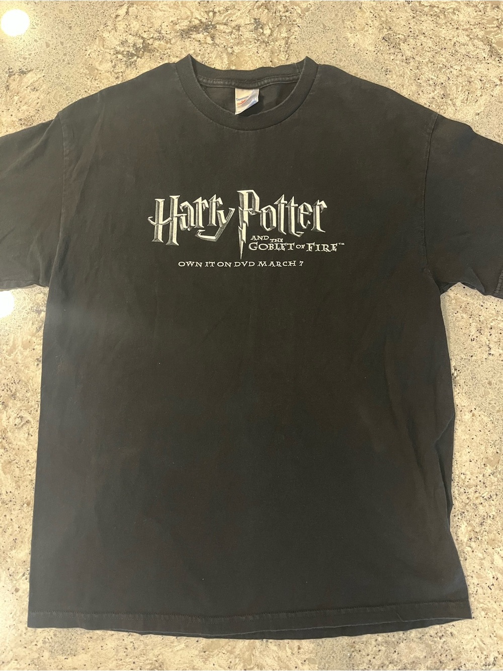 2005 Black Harry Potter Goblet of Fire Promo Tee